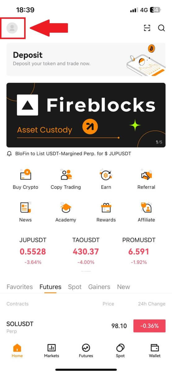 Hvernig á að skrá reikning á BloFin Hvernig á að skrá reikning á BloFin